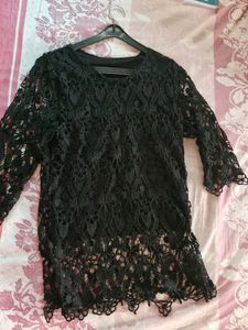 Black Top With Attached Inner 🖤👌
