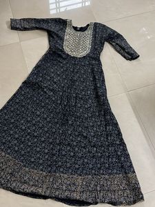 Embellished Floral Print Dress