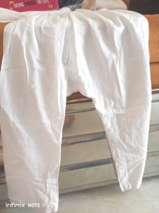 2-4 Yrs Pure White Cotton Kurta Pyjama