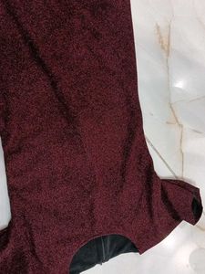 Burgundy Bodycon Dress