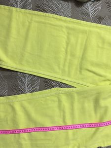 Yellow Wide Leg Jeans