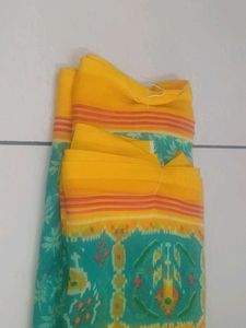 Green Floral Saree