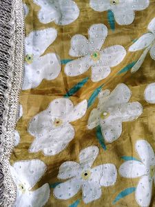 Elegant Floral zari And Real miror Suit Set