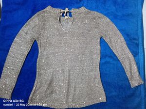 Gold Sequins Top
