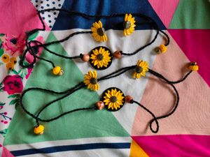 Clay Sunflower Choker