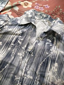 White Blue Summer Shirt