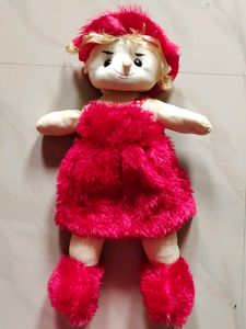 Cute Red Plush Doll
