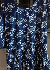 Printed Blue Dress