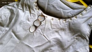 Girls&#39; Blue &amp; White Dress