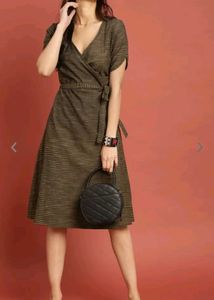 Taavi Striped Wrap Dress
