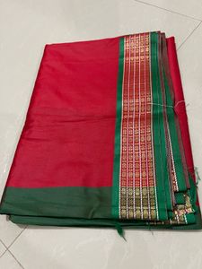 New Red Rose Silk Saree