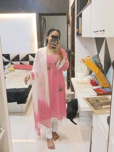 Pink Embroidered Salwar Kameez Suit
