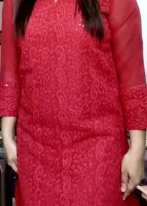 Chikan kari only Kurta For Women
