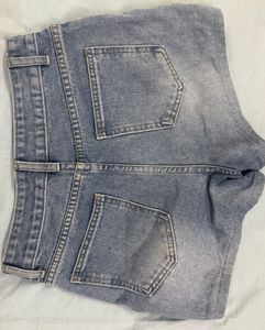 Denim Ripped Shorts