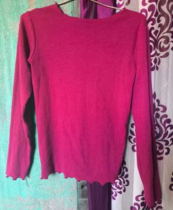 Magenta Long Sleeve Top