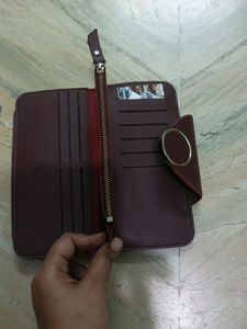 Wine Colour Multiple Pockets