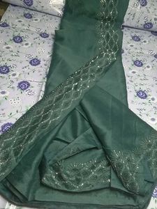 Green Embellished Saree