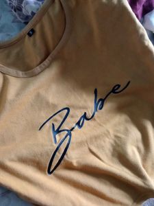 Mustard Babe Crop Top