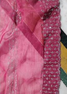 Women&#39;s Red Georgette Saree