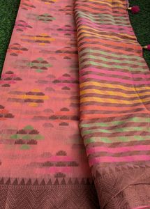 PRICE DROP NEW Pink Chiffon Saree😍🩷