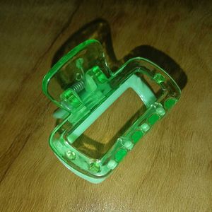 Green Hair Claw Clip