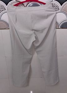 Beige Straight Leg Pants