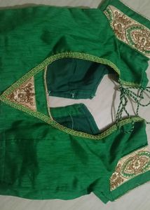 Green Embroidered Blouse