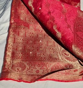 Elegant PINK ROSE Sare