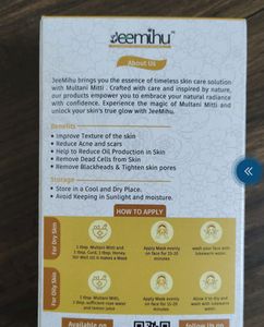 Jeemihu Multani Mitti &amp; Rosewater