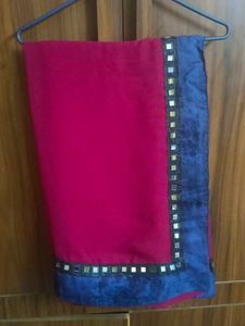 Mirror Lace Work Saree