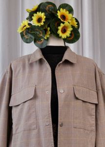 Korean Unisex Plaid Shacket