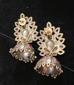 Ganesha Jhumka Earrings From Orissa Tribal