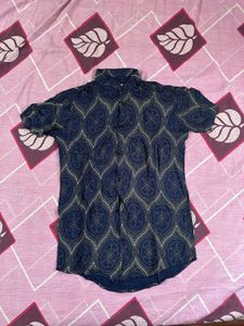 Ethnic Print Beach Shirt