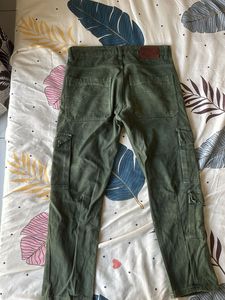 Green Cargo Denim Jeans