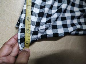 Tiny Baby Girls Black Top &amp; Gingham Pants Set