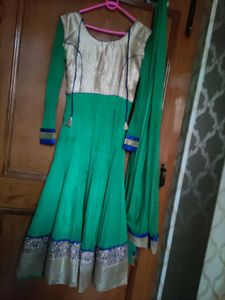 Beautiful Gown Set With Duppta And Pant