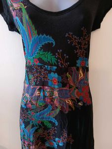 Desigual Black Floral Dress