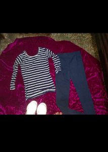 Girls Top And Pants Set Tracksuit Se