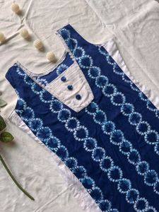Blue Printed Kurti