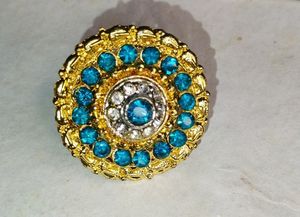 ** 2 Colour Options - Pink ,  Blue ** . Women Artificial Adjustable Rings.