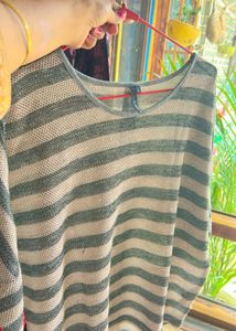 Striped Dolman Sleeve Top