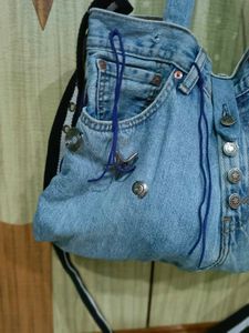 Imported denim bag