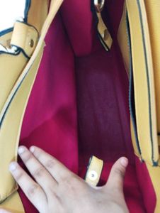 Mustard Yellow Tote Bag with Charm