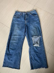 Denim Ripped Jeans For Women