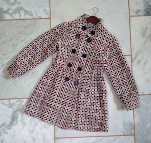 Retro Print winter Coat