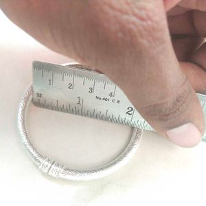 Pure Silver Treditional Openable Kada 1 Pair