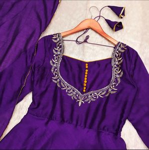 Elegant Purple Kurta Set