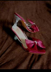 COMBO OF 2 BRAND NEW DESIGNER BOW HEELS &amp; FLATS