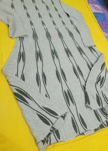 Gray woolen kurti for women
