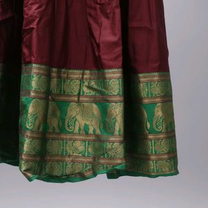 Ethnic Dress with Elephant Border
